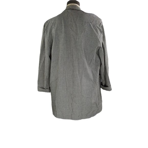Cruise Blues Vintage Houndstooth Plaid Checkered Blazer Black White - Picture 4 of 5
